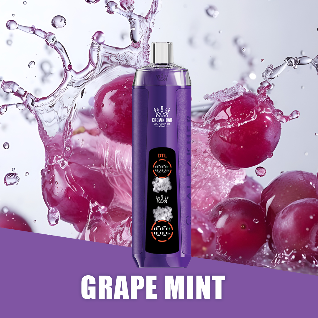 Grape Mint - 8000 Puffs Dual Mode Al Fakher Crown Bar