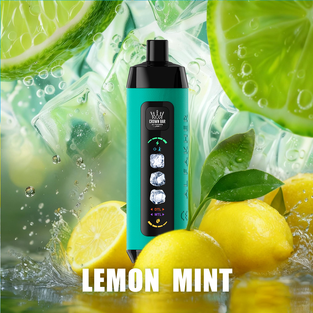 Lemon Mint -15000 Puffs Ice Adjust Al Fakher Crown Bar