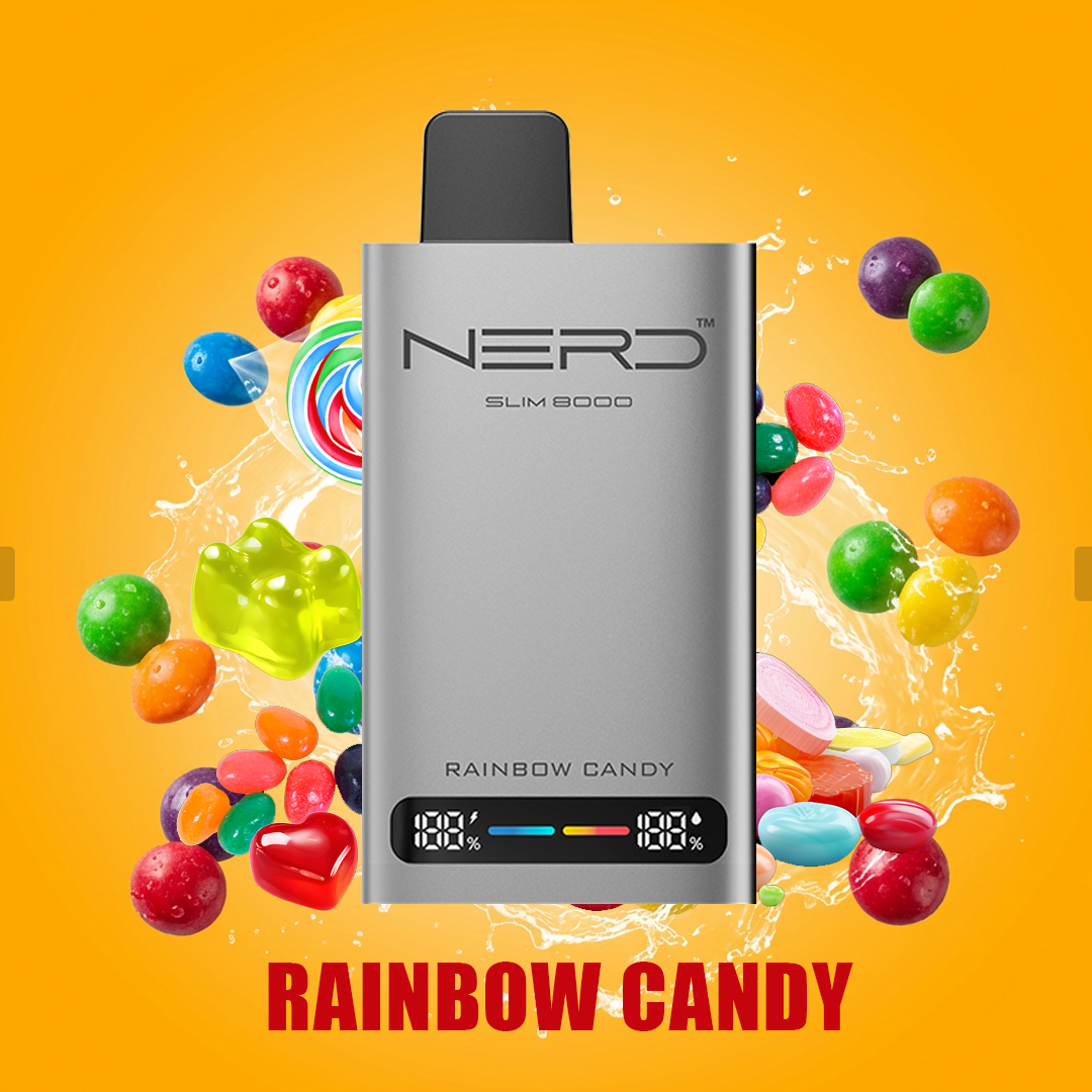 Rainbow Candy - 8000 Puffs Nerd Slim