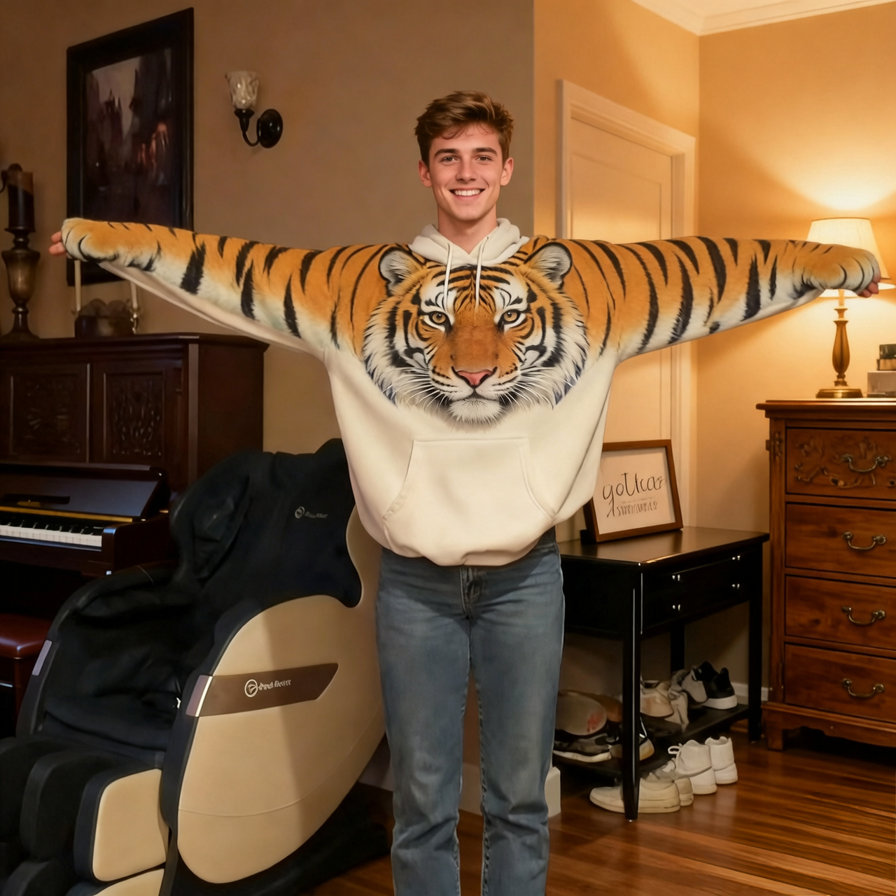 Tiger Hooded Sweatshirt