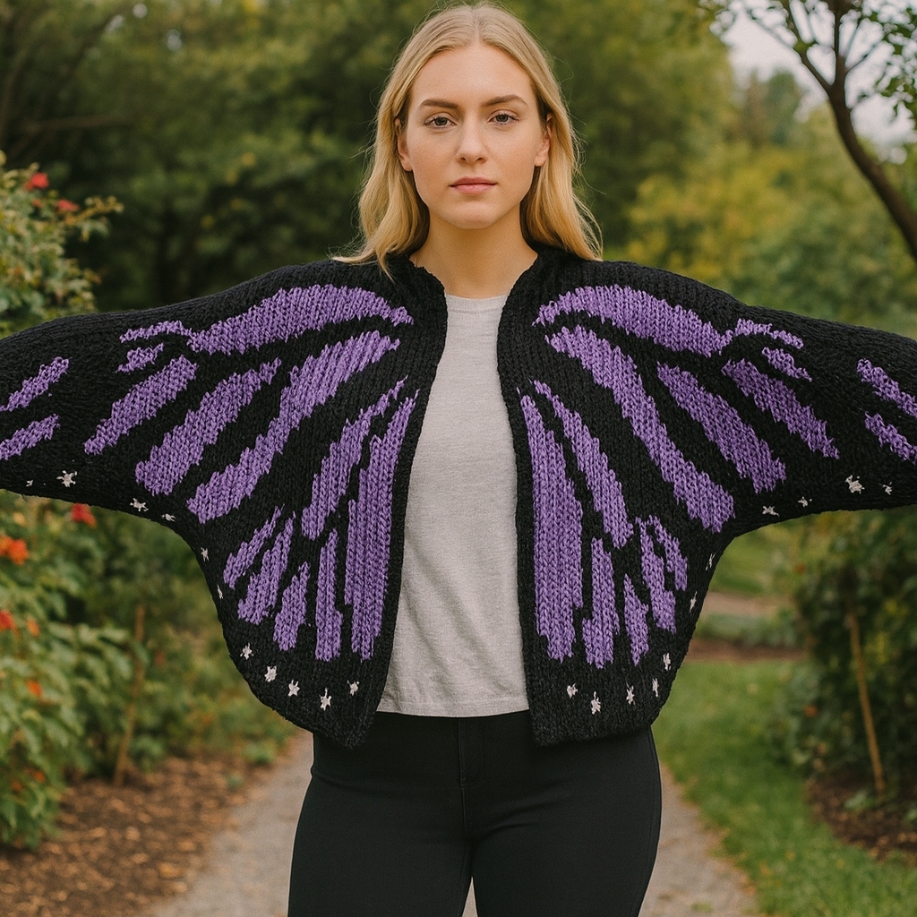 Butterfly Wings Knit Cardigan