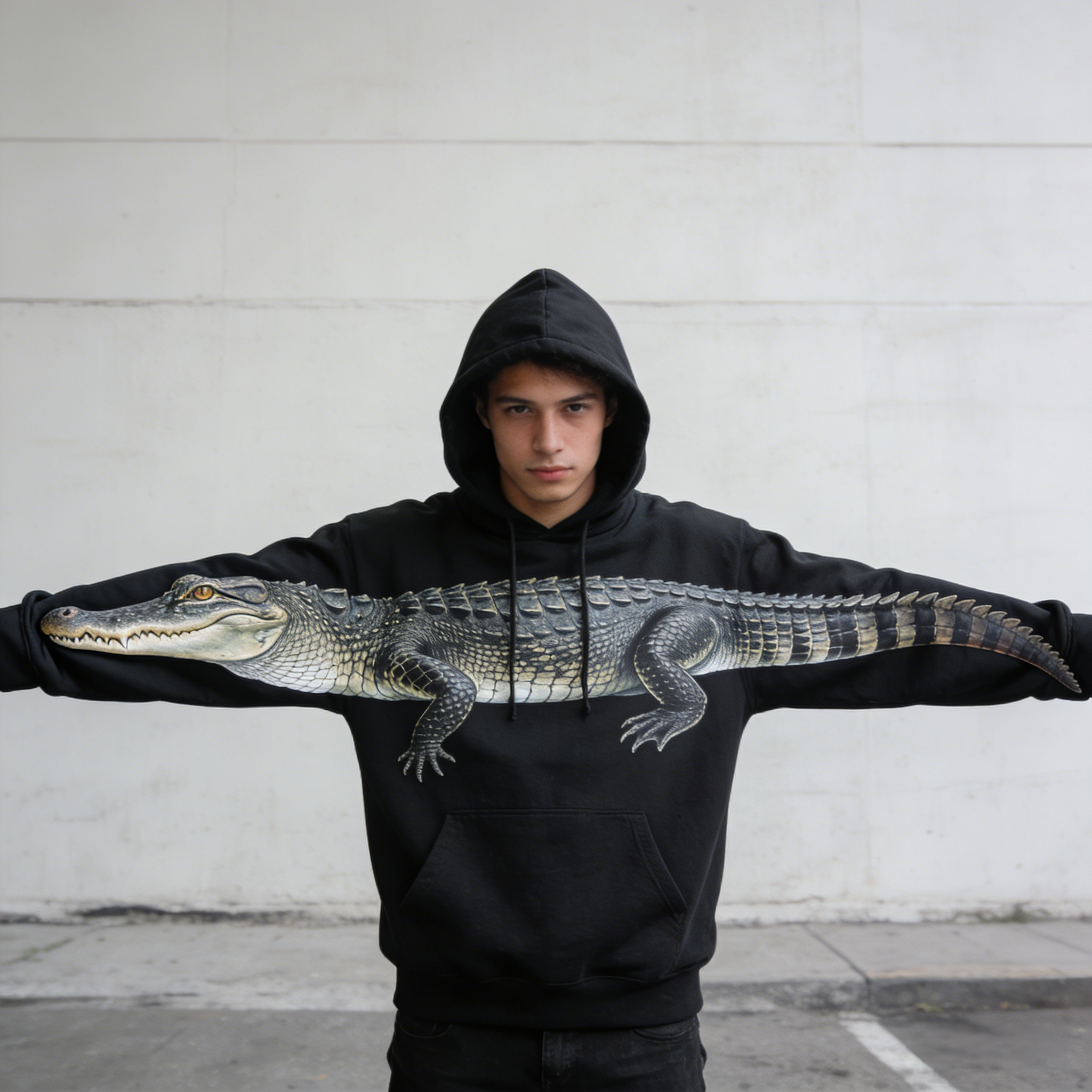 Crocodile hoodie