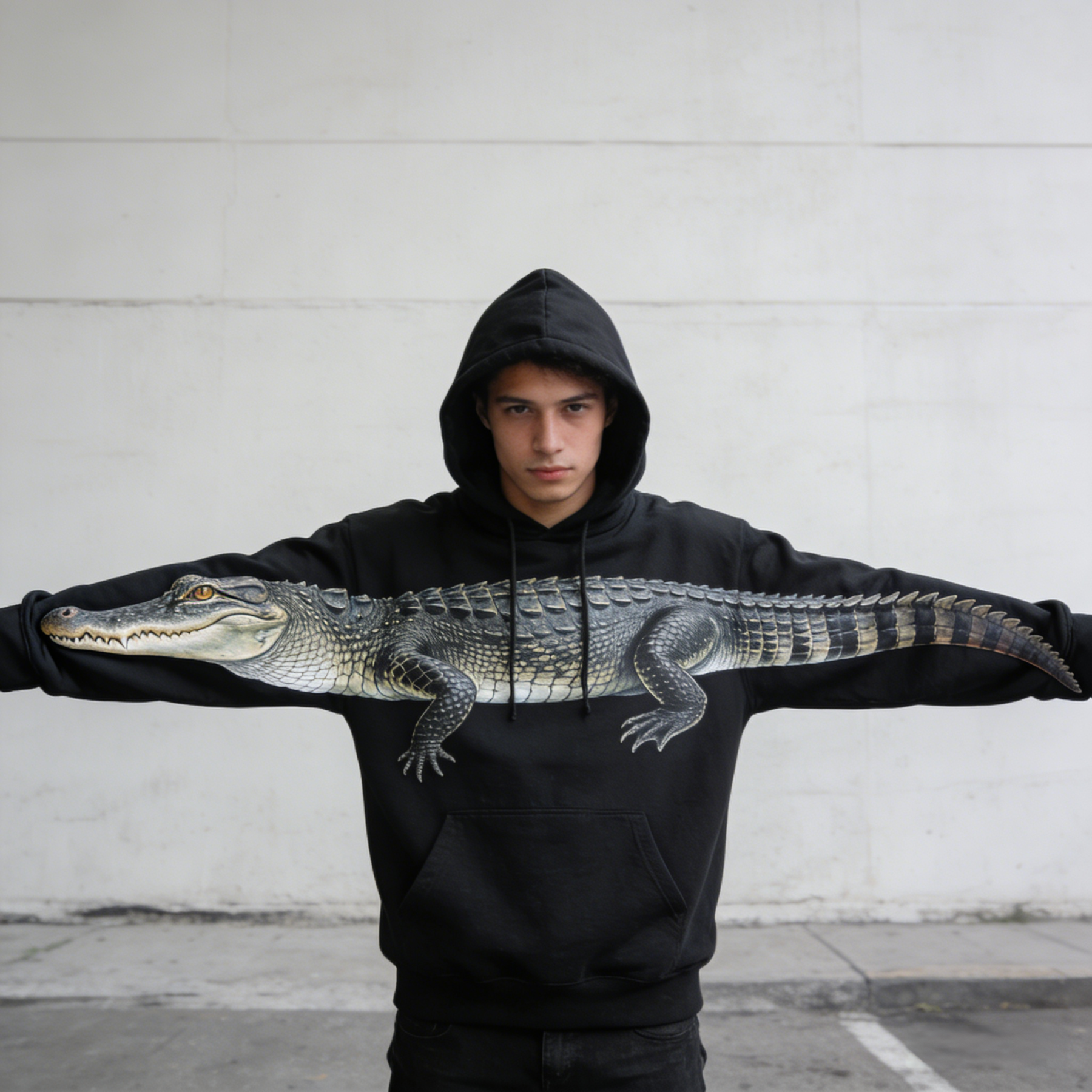 Crocodile hoodie