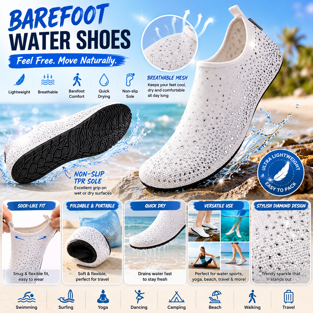 Womens Barefoot Water Shoes