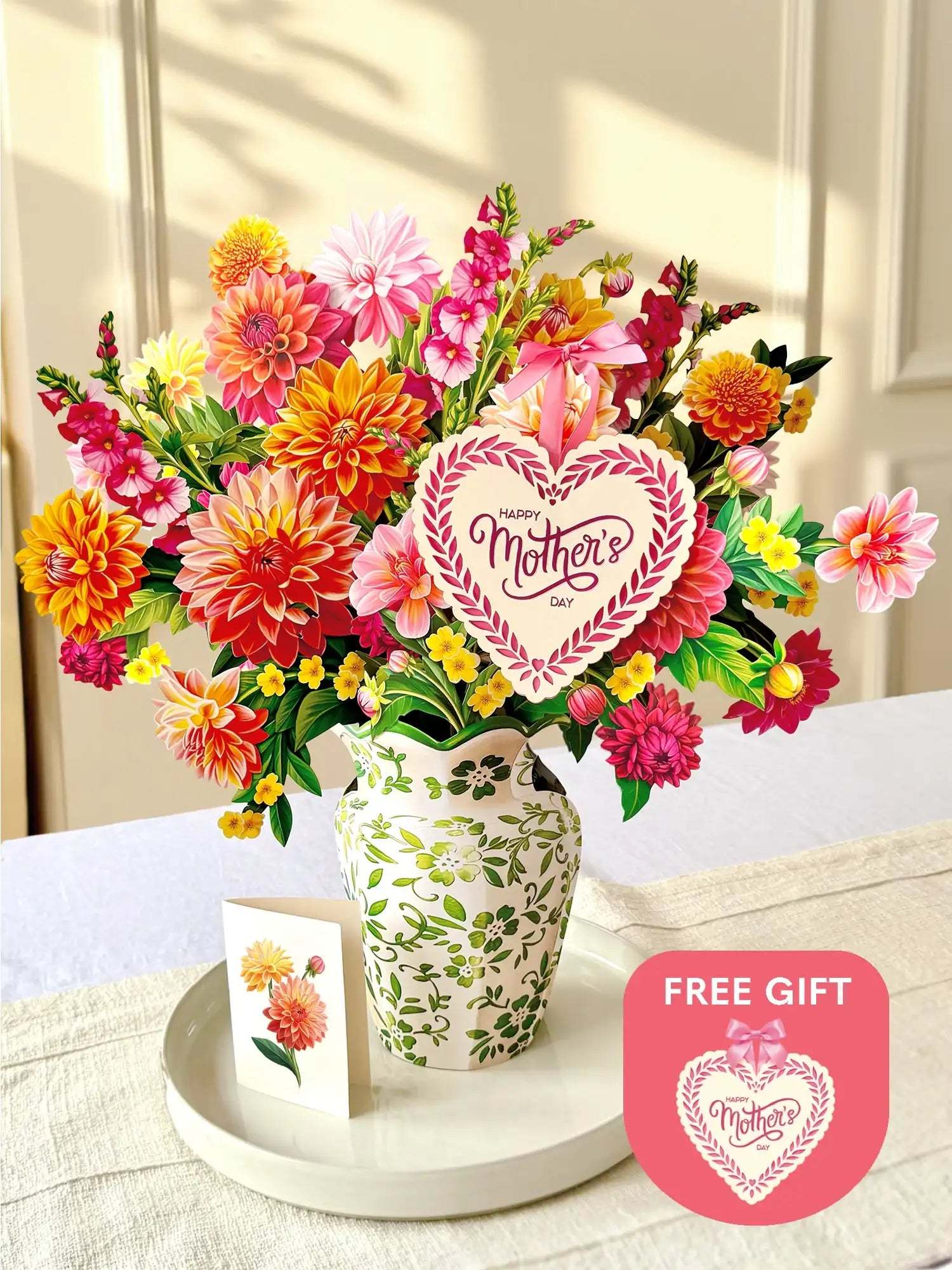 Grande Dahlia Sunrise + Free Heart