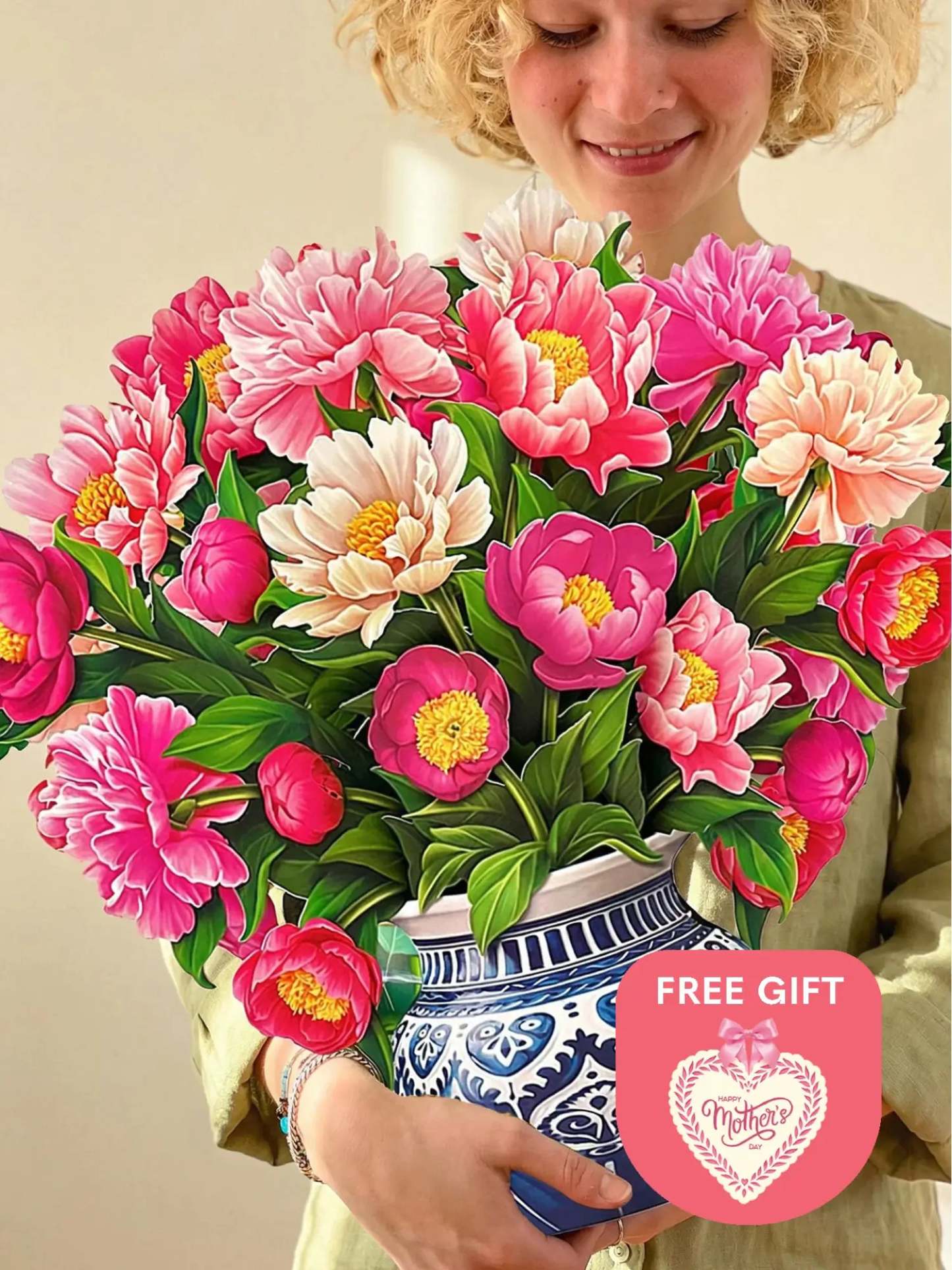 Grande Peony Paradise + Free Heart