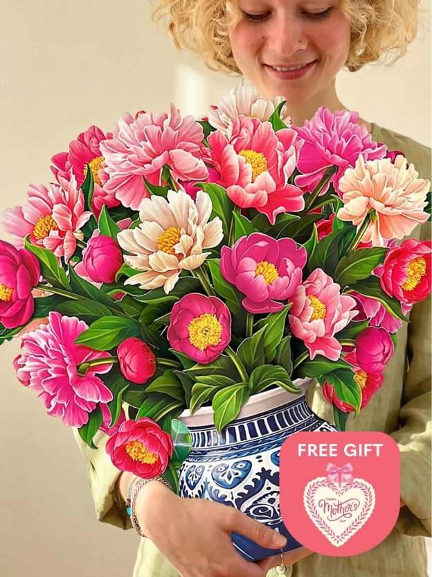 Grande Peony Paradise + Free Heart