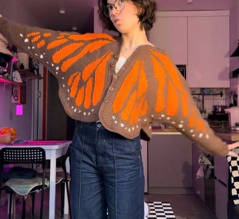 Butterfly Wings Knit Cardigan