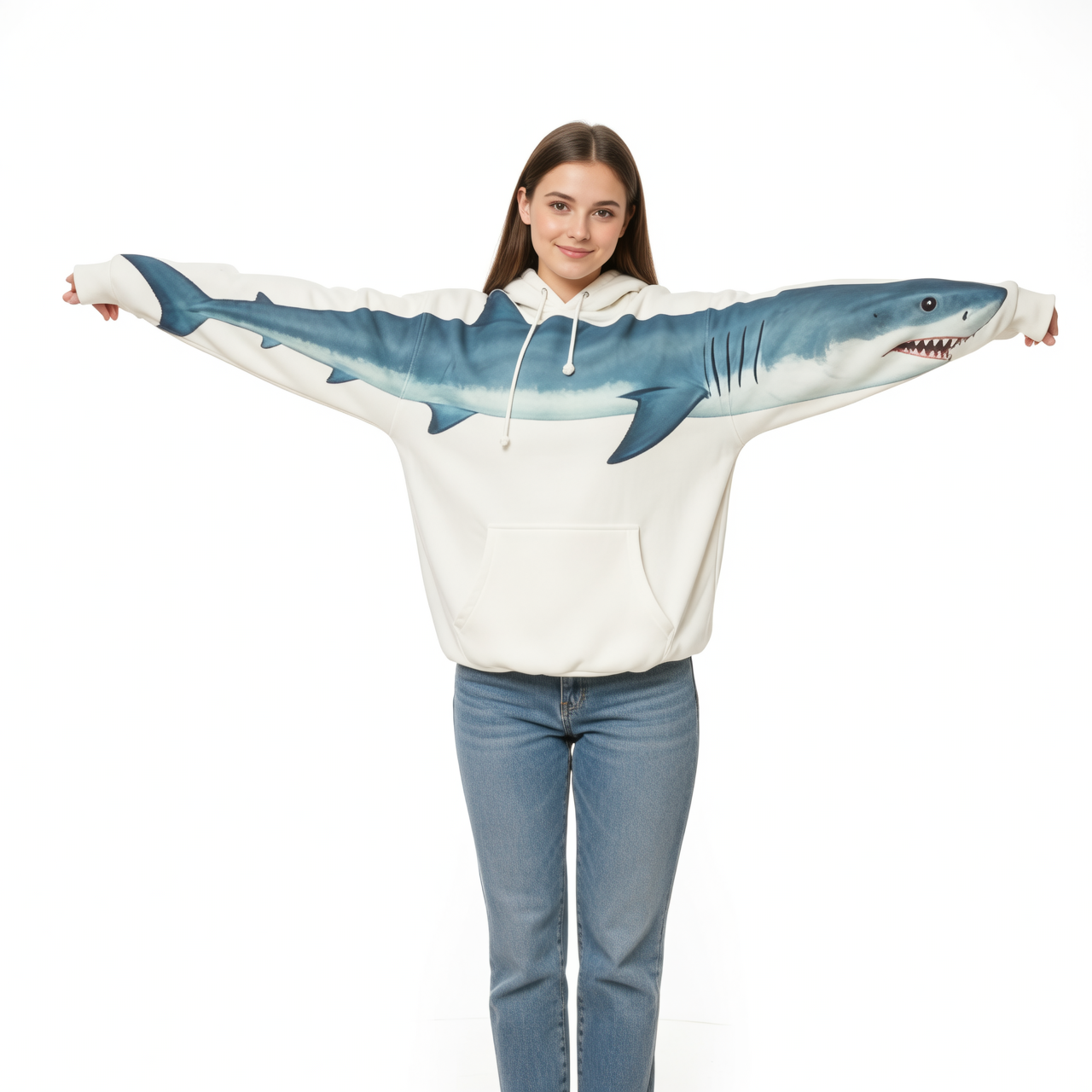 Whale Hooded Sweatshirt