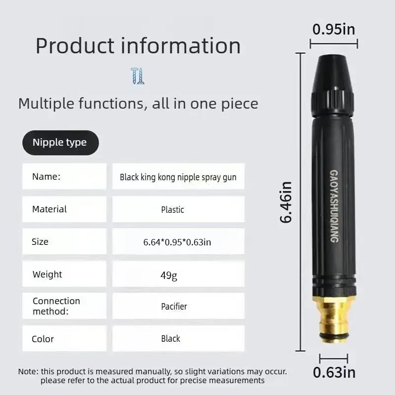 Multi‑Purpose High‑Pressure Water Gun