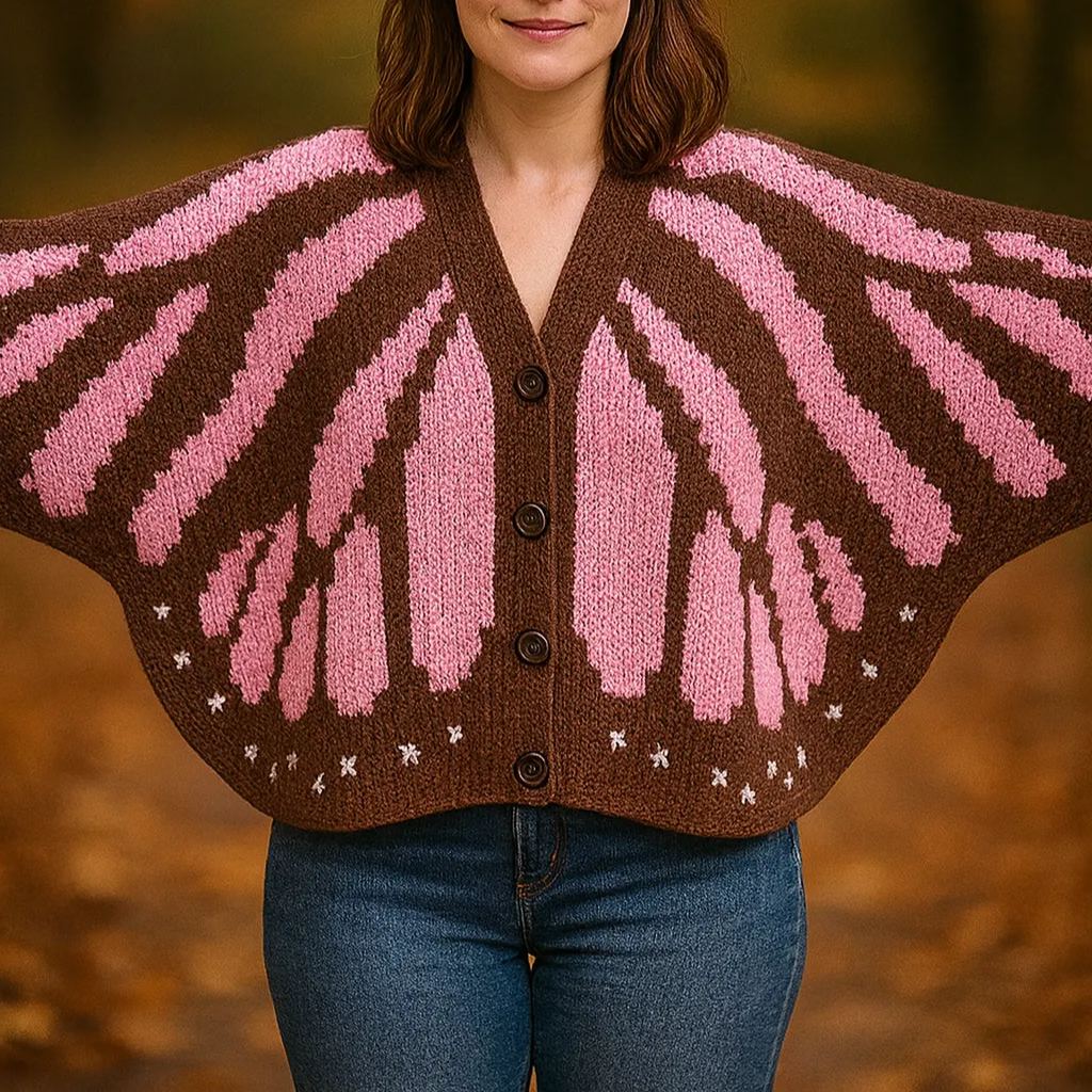Butterfly Wings Knit Cardigan