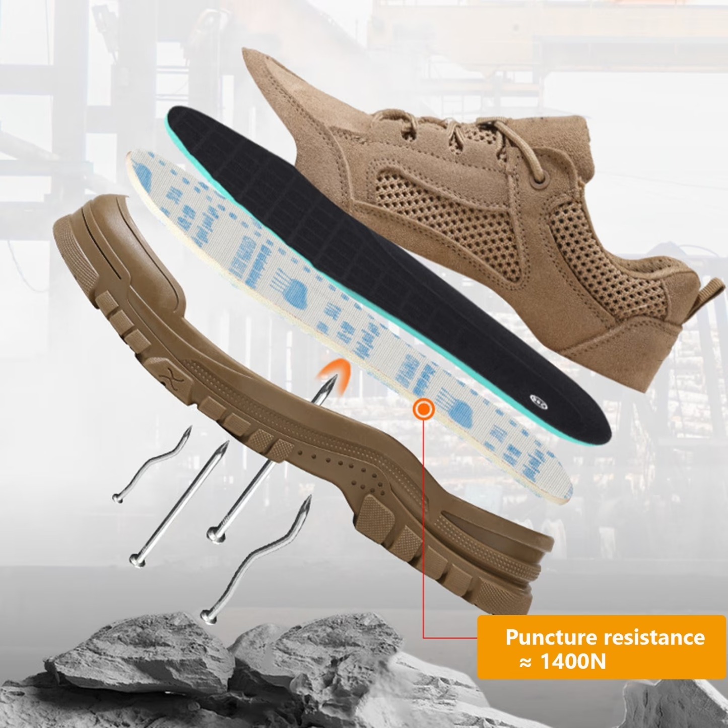 Fashion safety shoes outdoor work