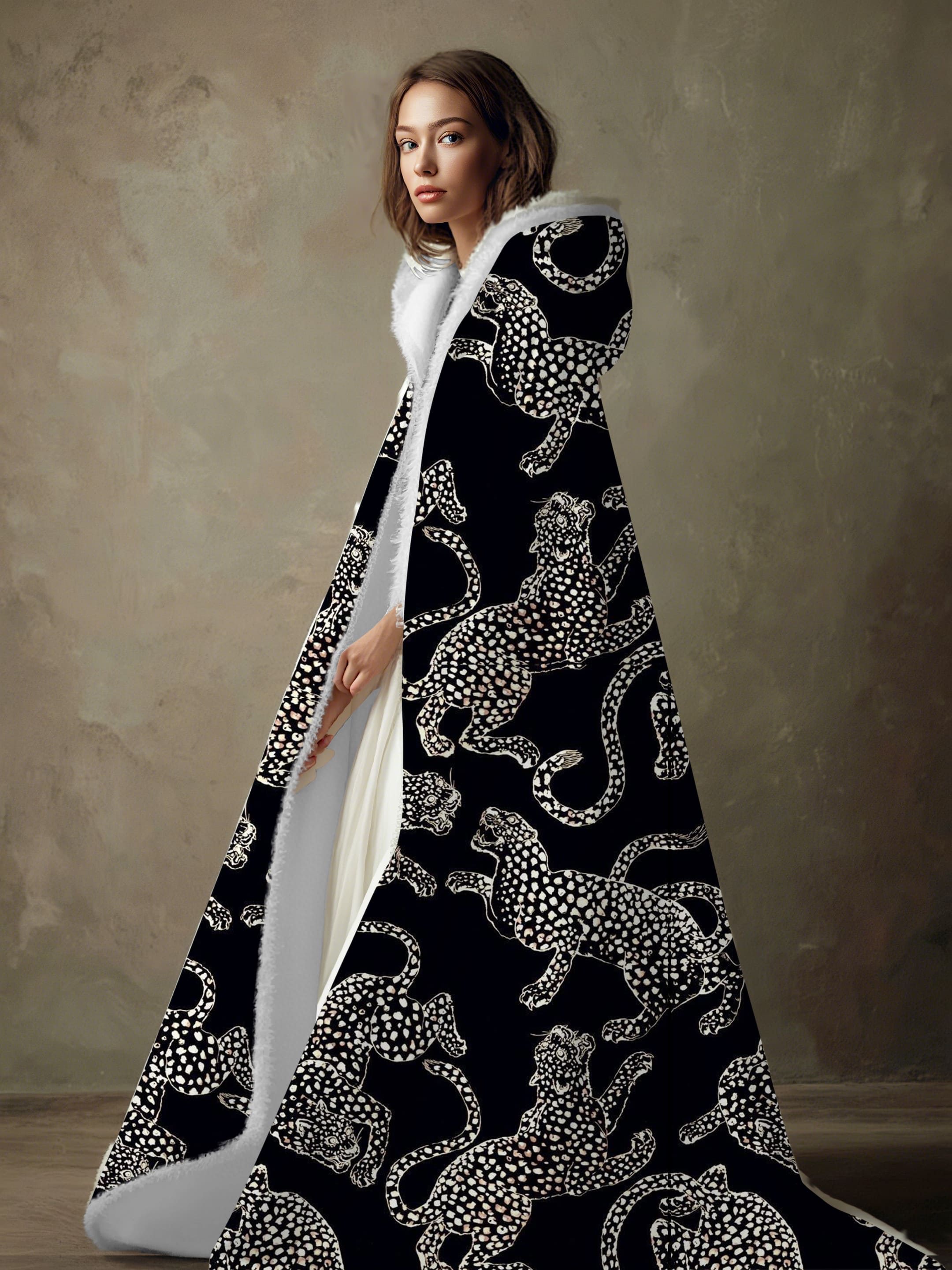 Women's Autumn and Winter Cotton Velvet Blended Robe