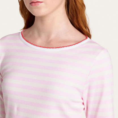 Pink Striped Pajama Set