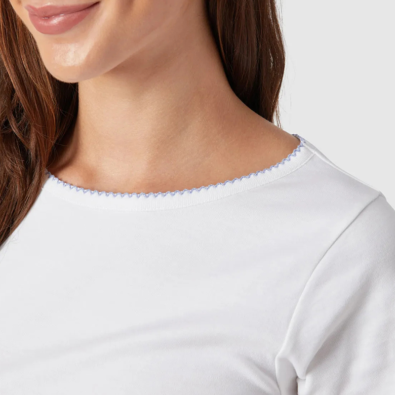 Pure white short T-shirt