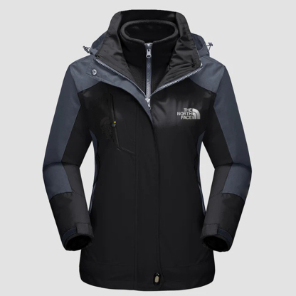 Women's Winter Coats 3-IN-1 Snow Ski Jacket Water Resistant Windproof Fleece Winter Jacket Parka