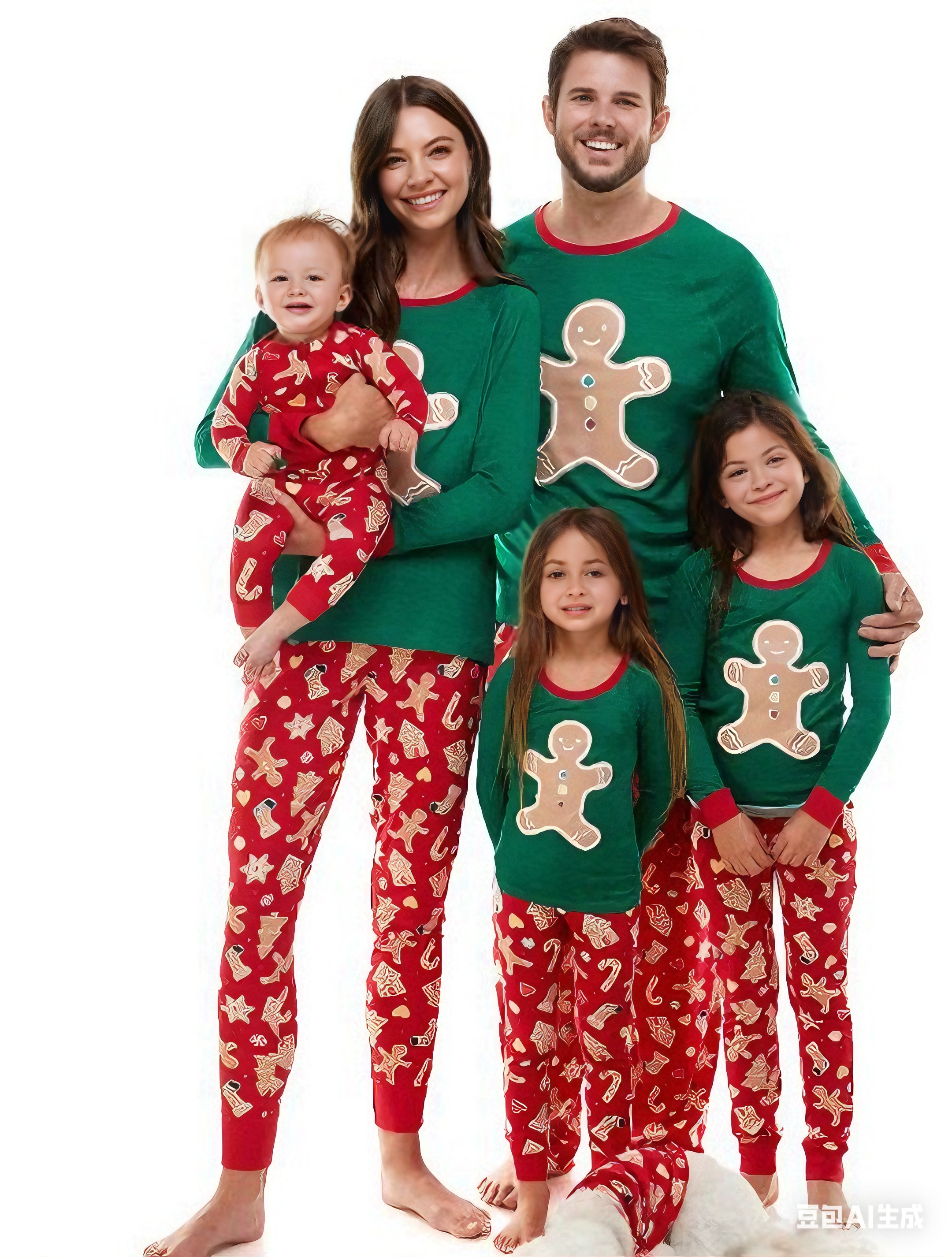 Gingerbread Christmas Family Matching Pajamas