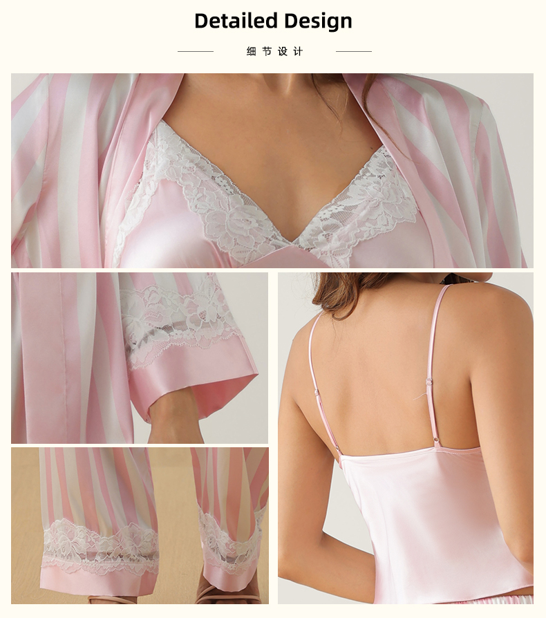 PINK STRIPS 3-pieces Set