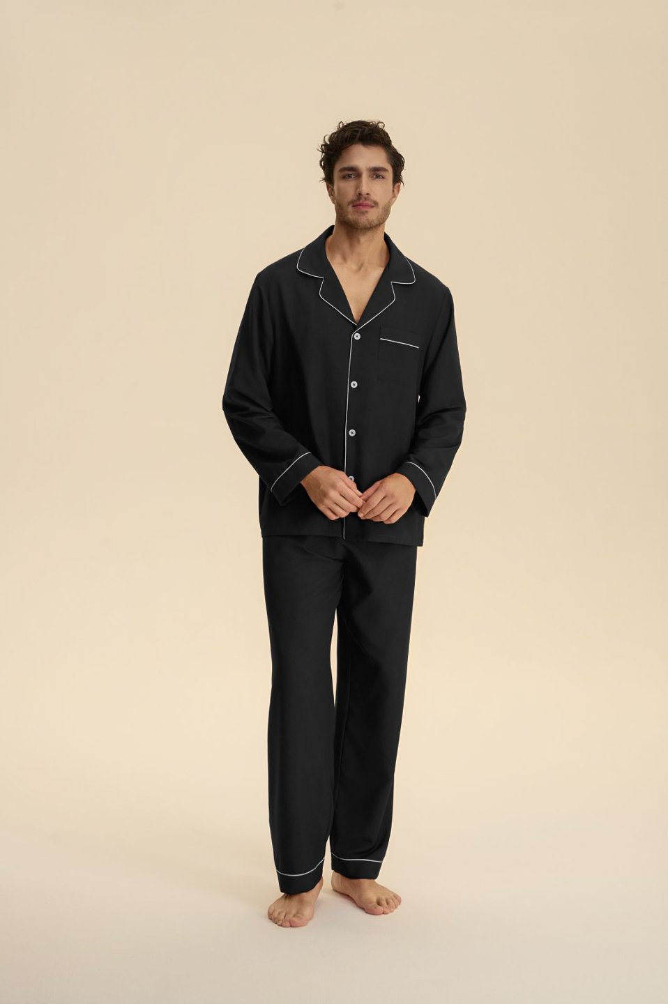 Men's Blue Cloud Cotton Pajama Set