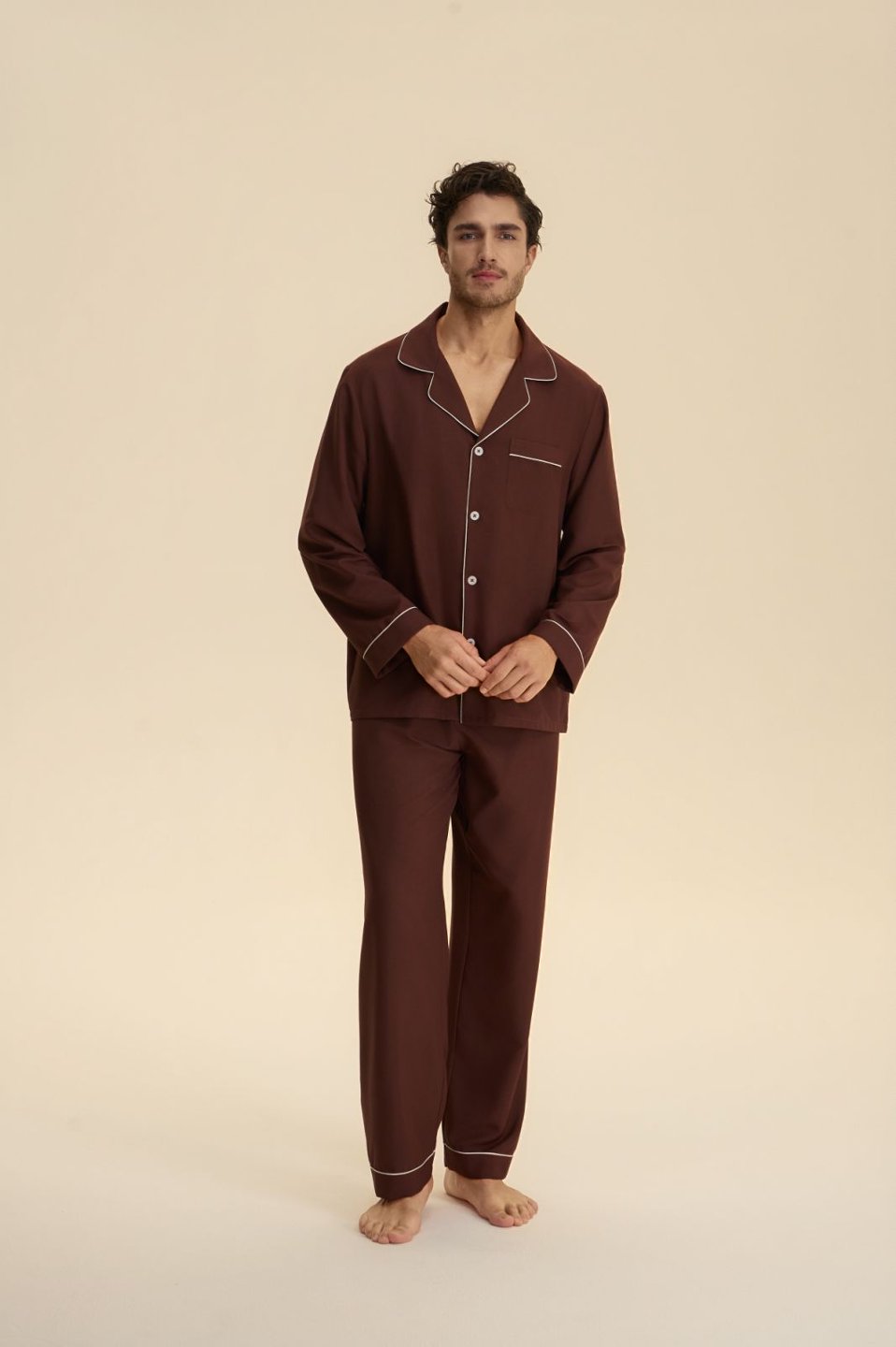 Men's Black Cloud Cotton Pajama Set