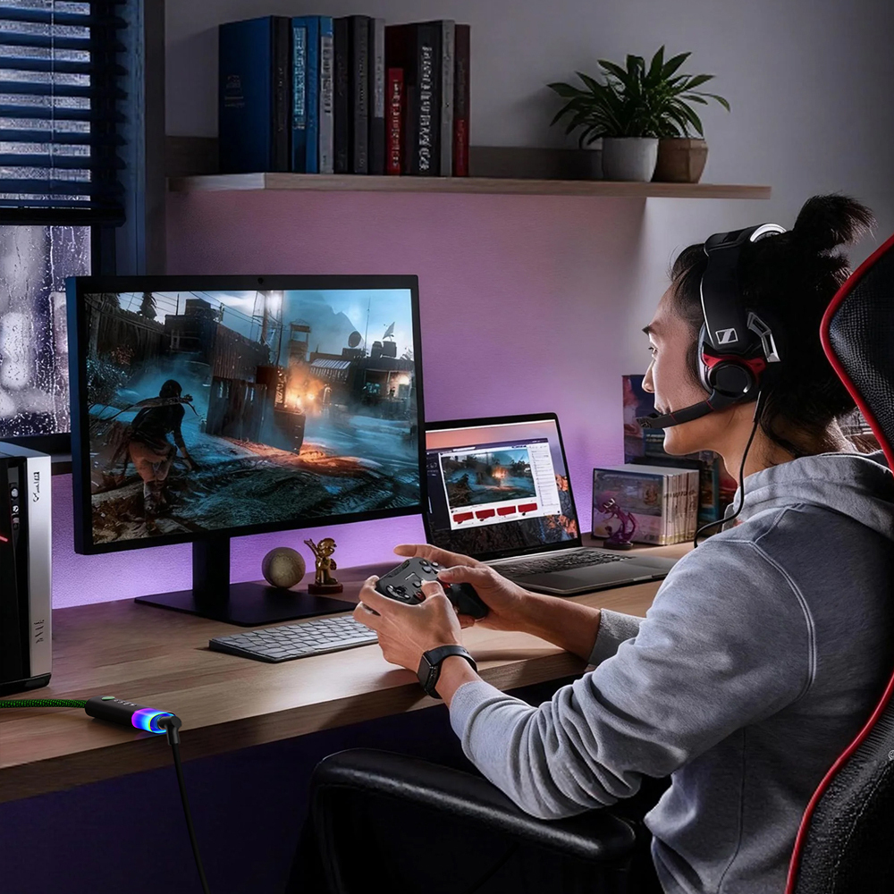 MICHENSEN H300 USB-C to 3.5mm 7.1 Audio with Dynamic Range Enhancement