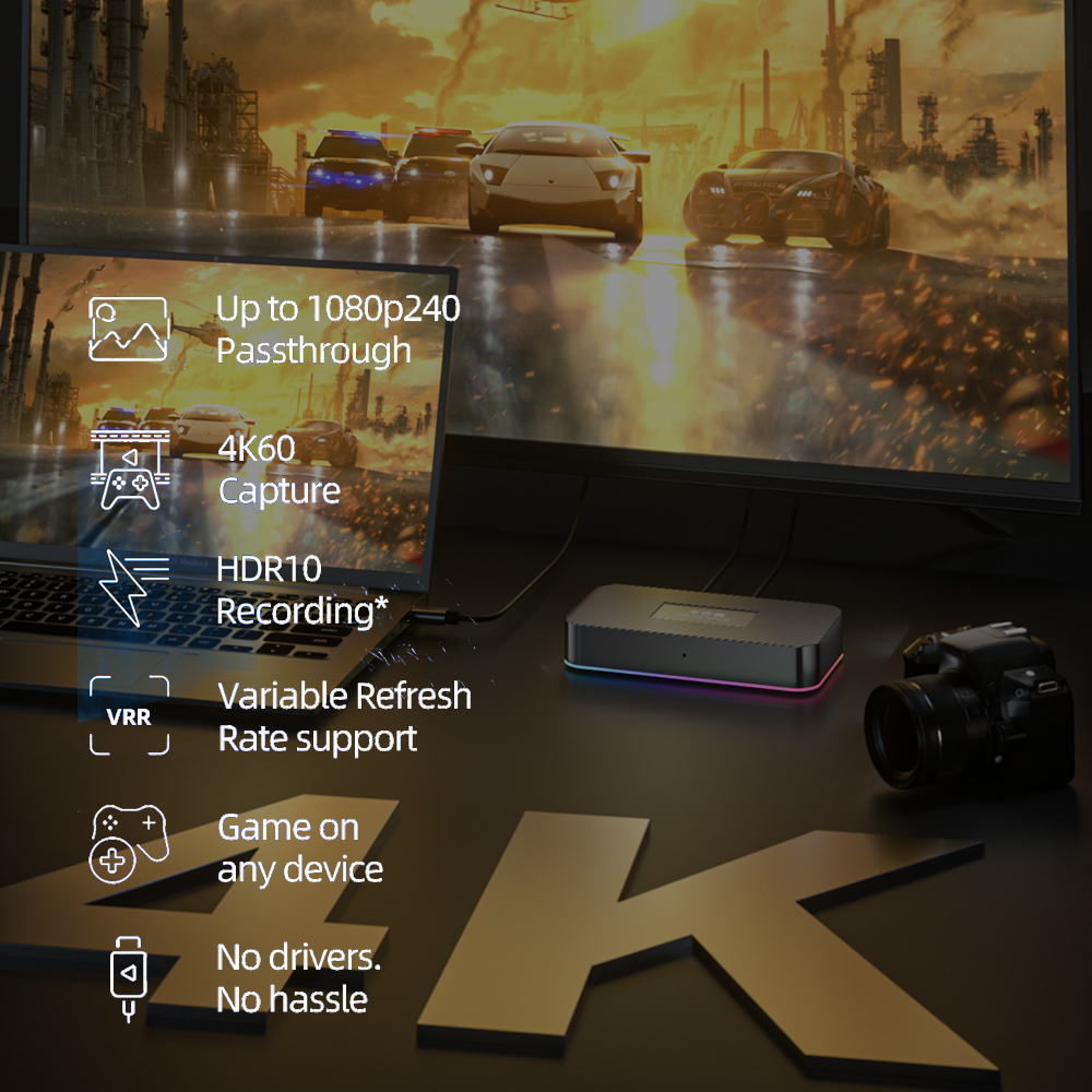 MICHENSEN T900 4K@60Hz HDR/VRR Gaming Capture Box