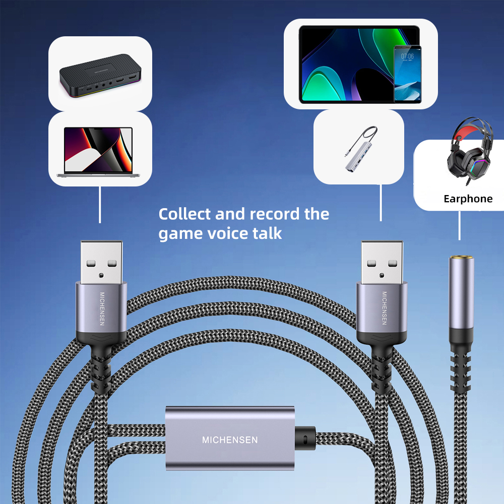 MICHENSEN USB Audio Monitor Record Cable