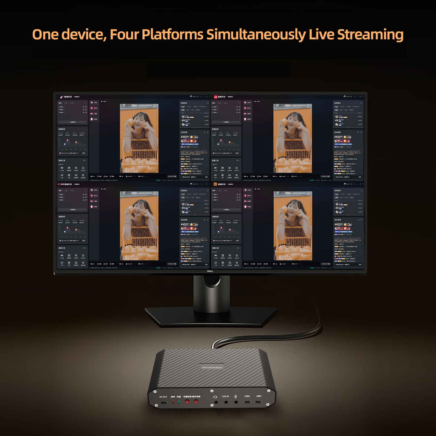 MICHENSEN T806 Dual 4K@30Hz Input and Output with HDR, VRR Video Capture Box