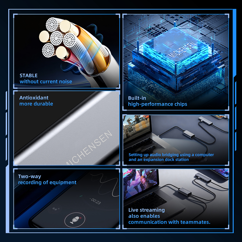 MICHENSEN USB Audio Monitor Record Cable