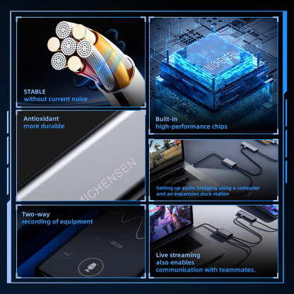 MICHENSEN USB Audio Monitor Record Cable