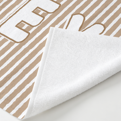 Personalized kids beach towel made with soft microfiber fabric for comfortable and absorbent use