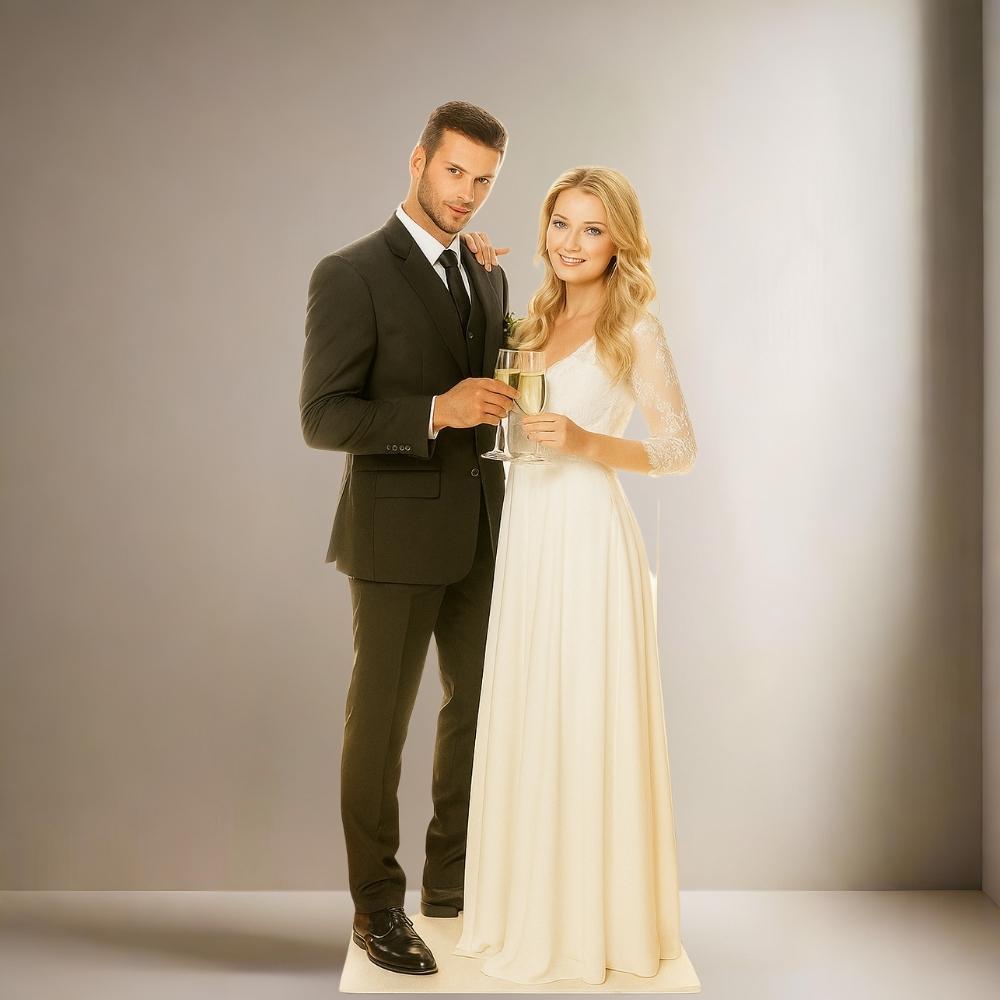 Custom Life-Size Wedding Cutout