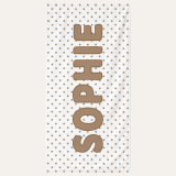 Personalized Kids Beach Towel – Polka Dot