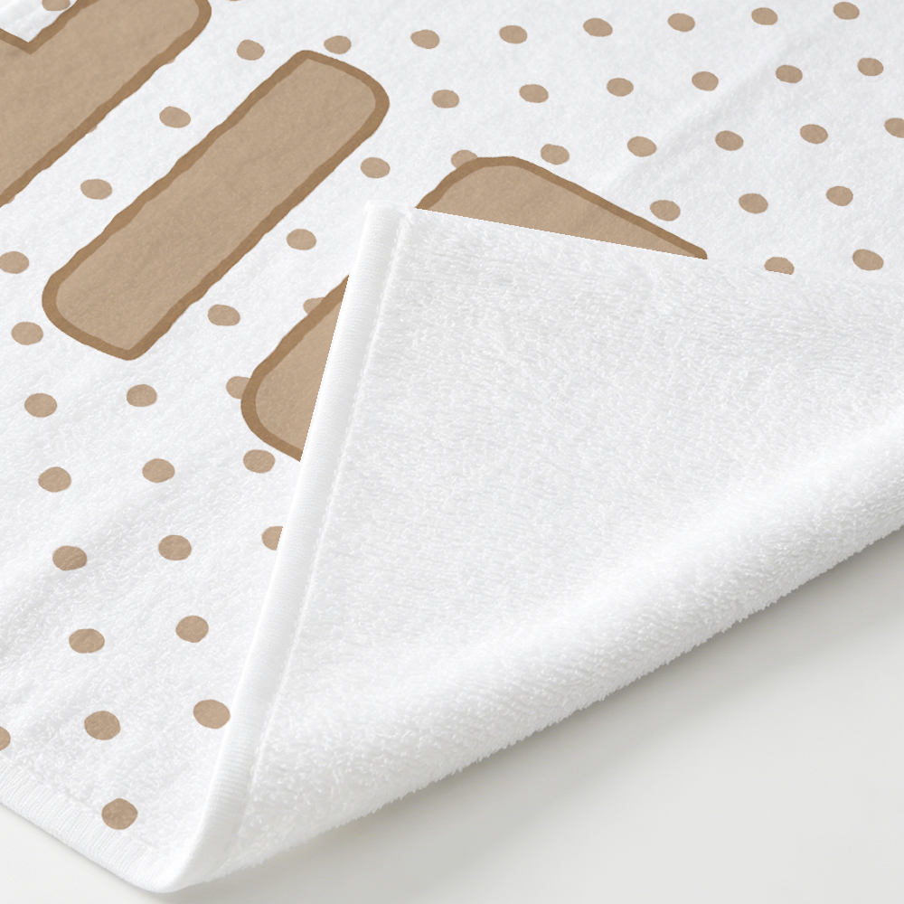 Personalized Kids Beach Towel | Polka Dots
