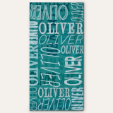 Personalized Handwritten Name Beach Towel