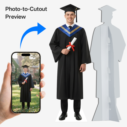 Custom Life-Size Cardboard Cutouts for Graduation