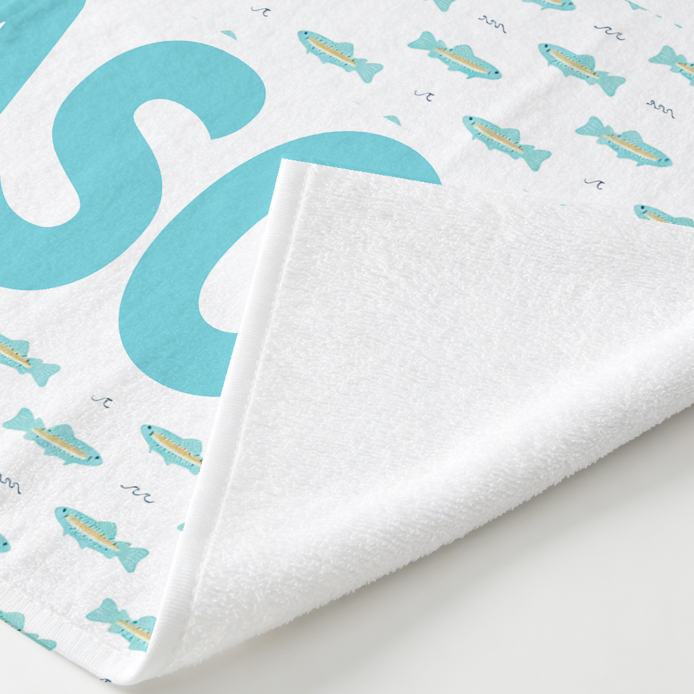 Personalized kids beach towel made with soft microfiber fabric for comfortable and absorbent use