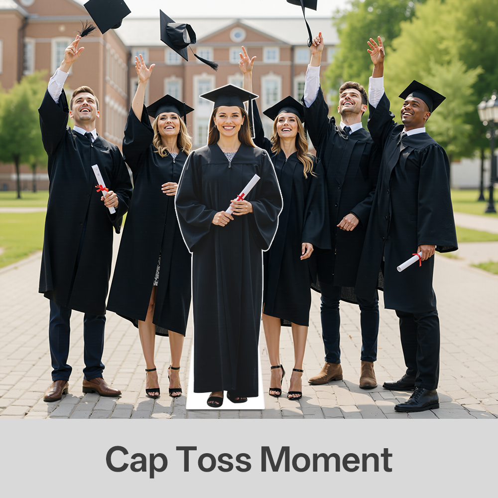 Custom Life-Size Cardboard Cutouts for Graduation