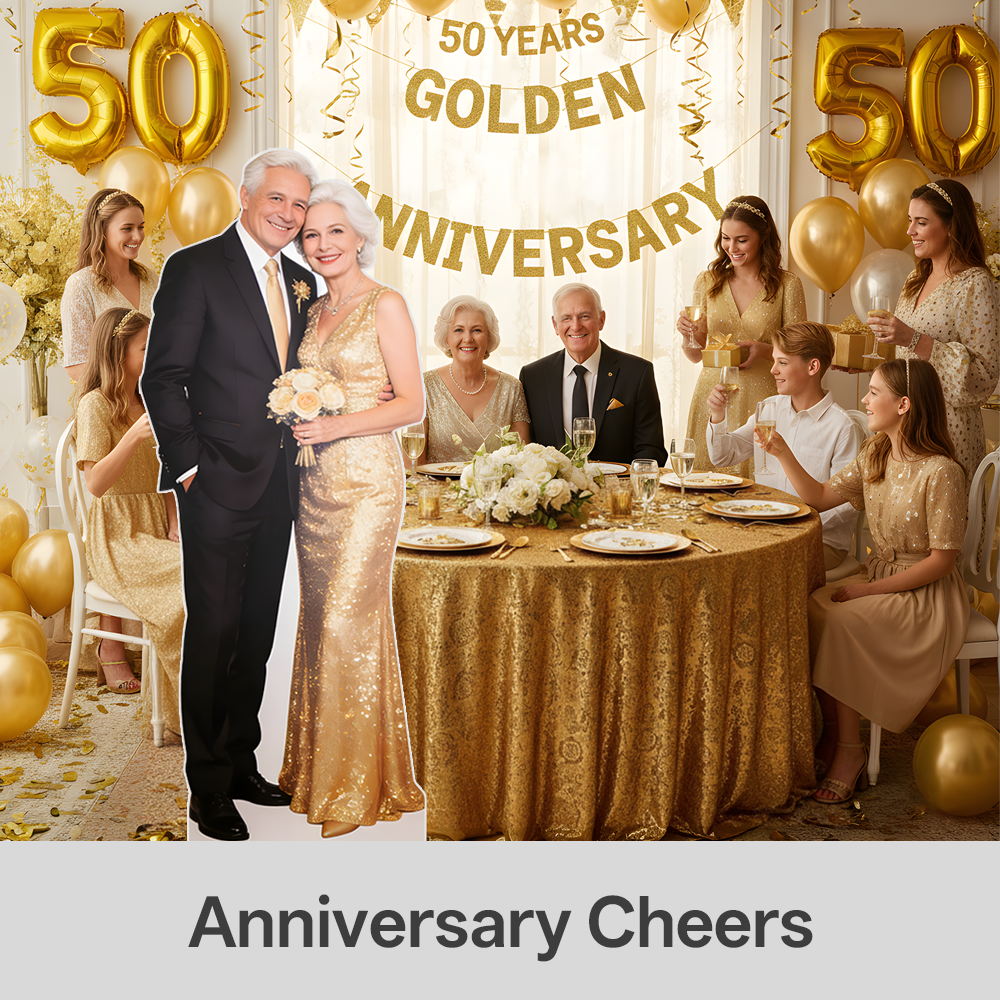 Custom Life-Size Cardboard Cutouts for Weddings