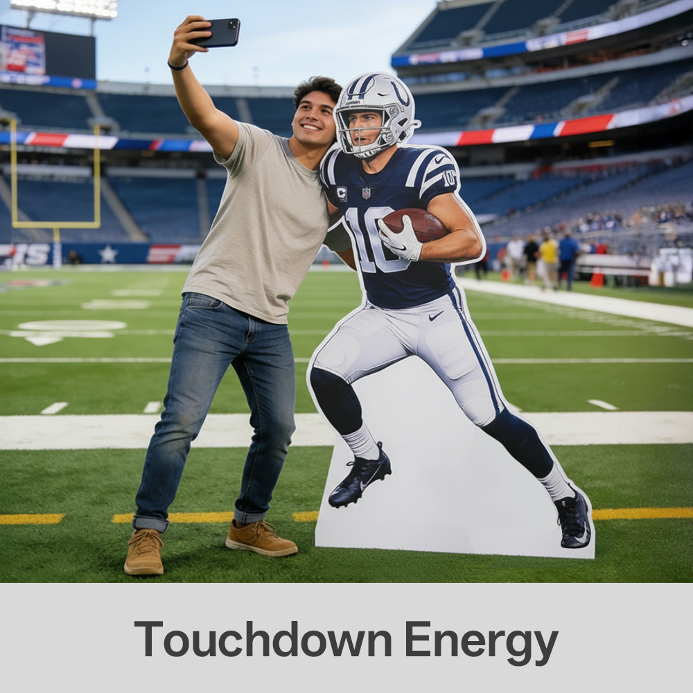 Custom Life-Size Cardboard Cutouts for Sports Events