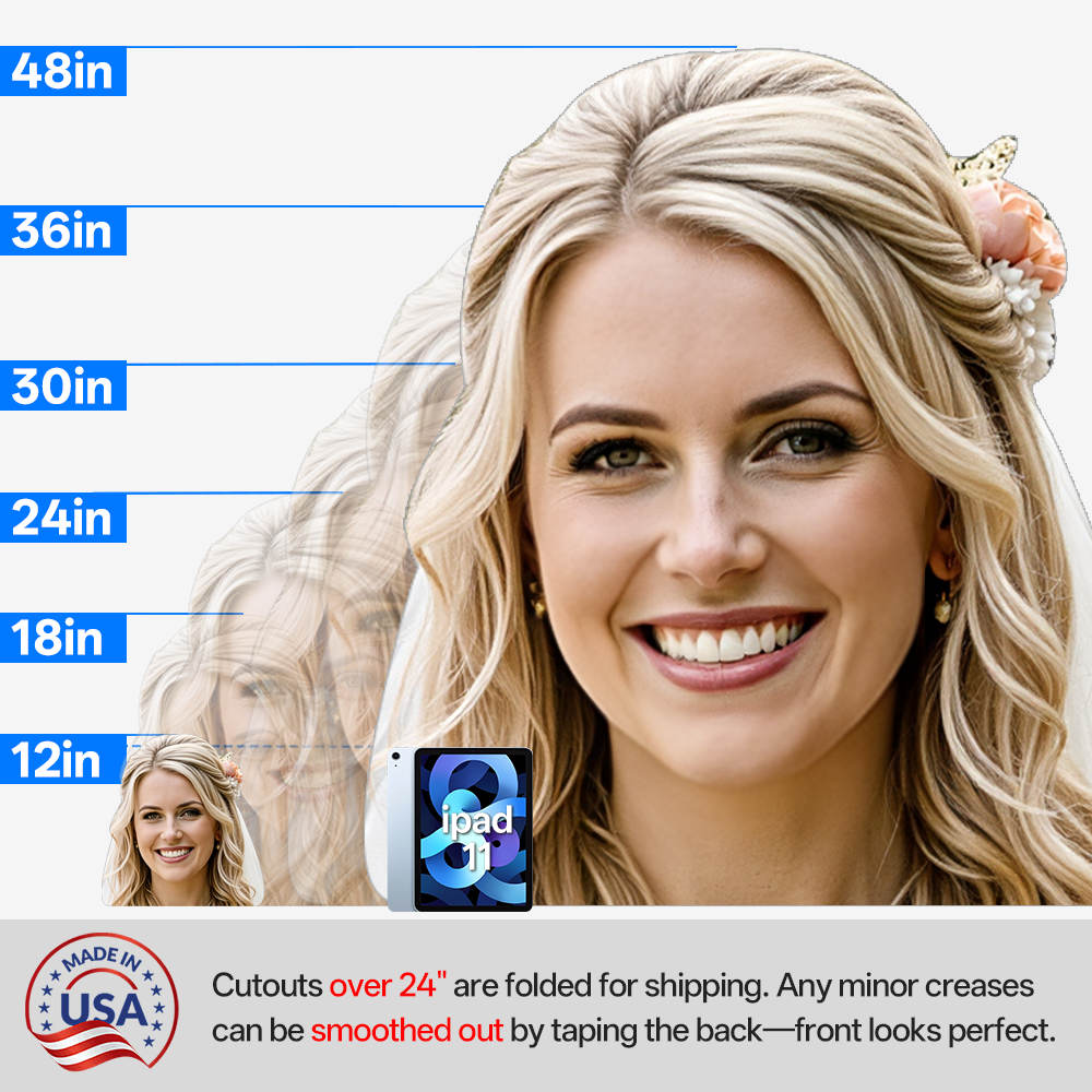 Custom Wedding Big Head Cutouts
