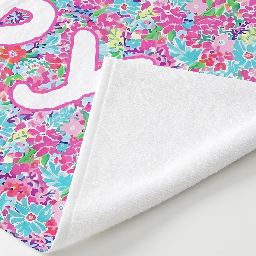 Personalized kids beach towel made with soft microfiber fabric for comfortable and absorbent use