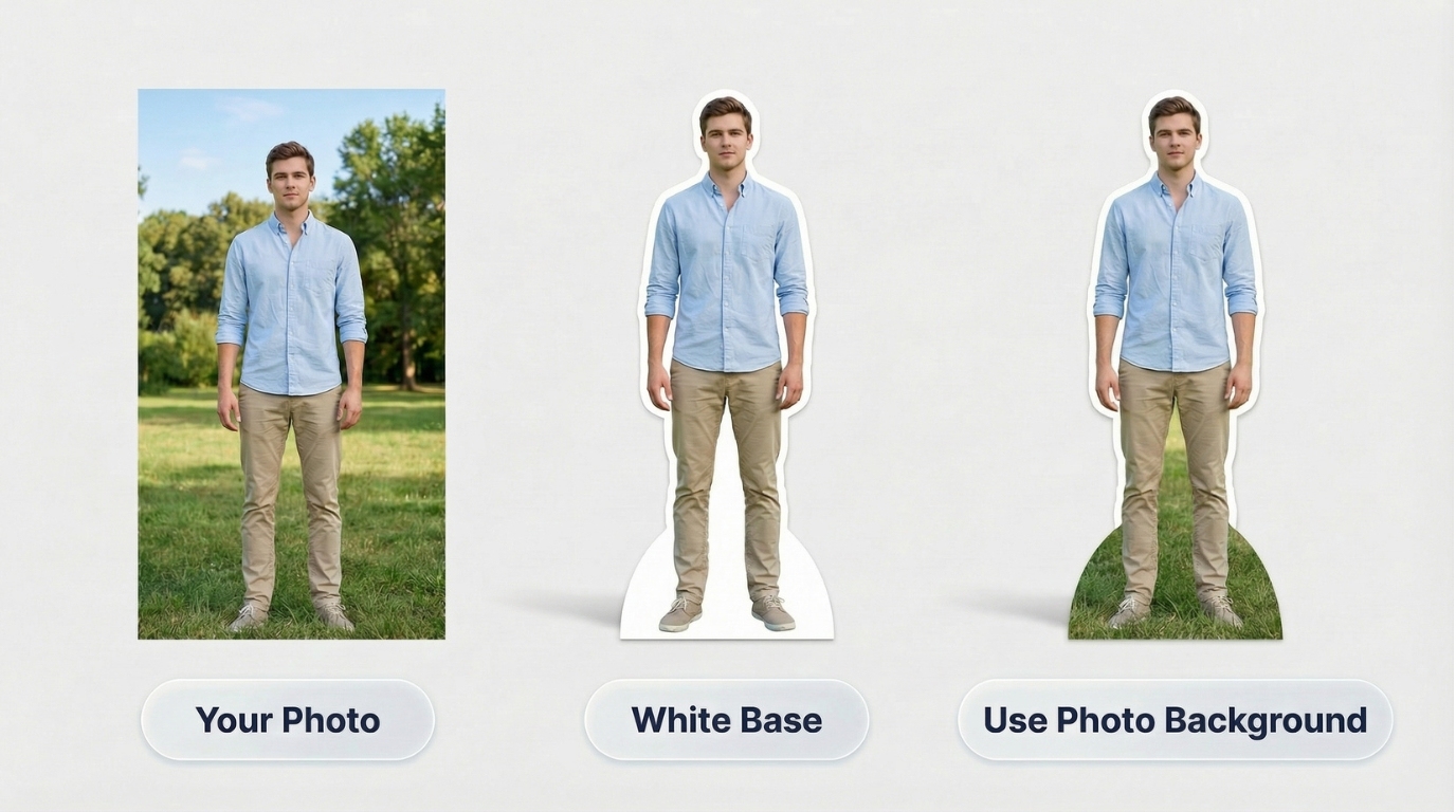 Standee Base options for life-size cutout
