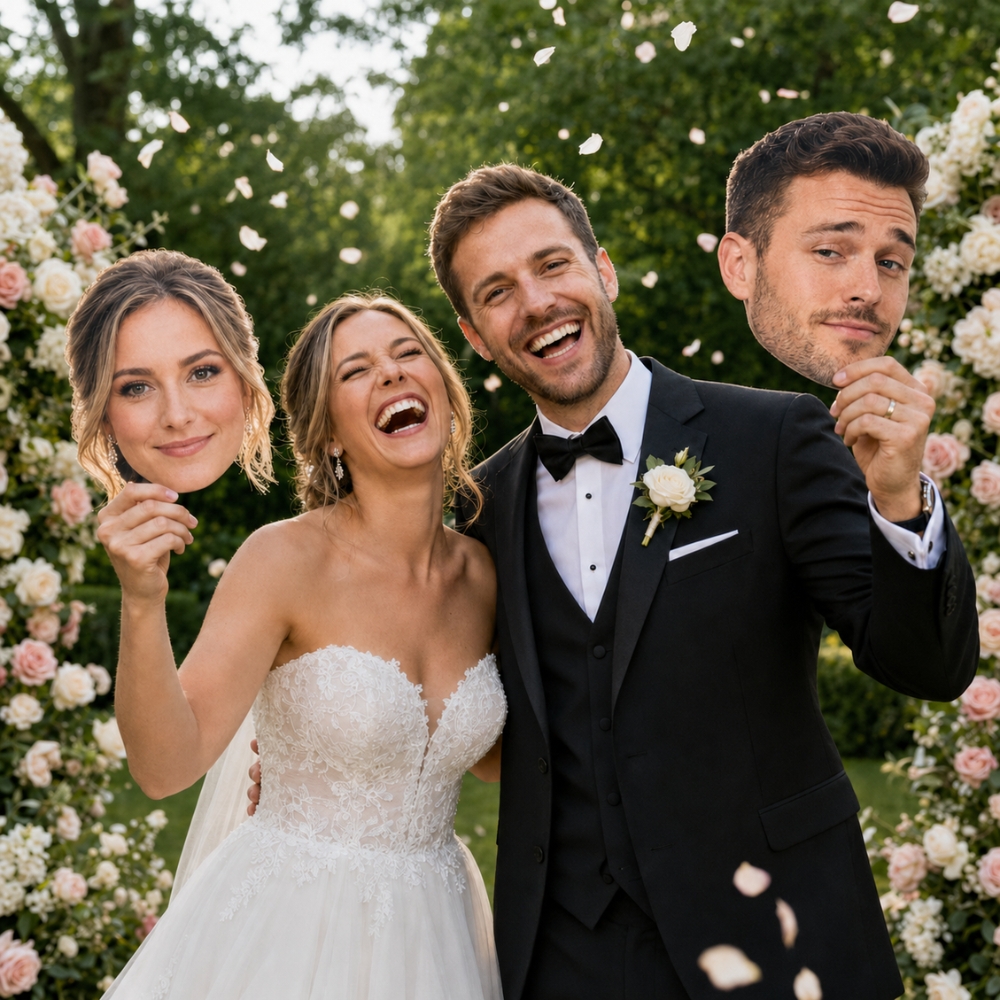 Custom Wedding Big Head Cutouts