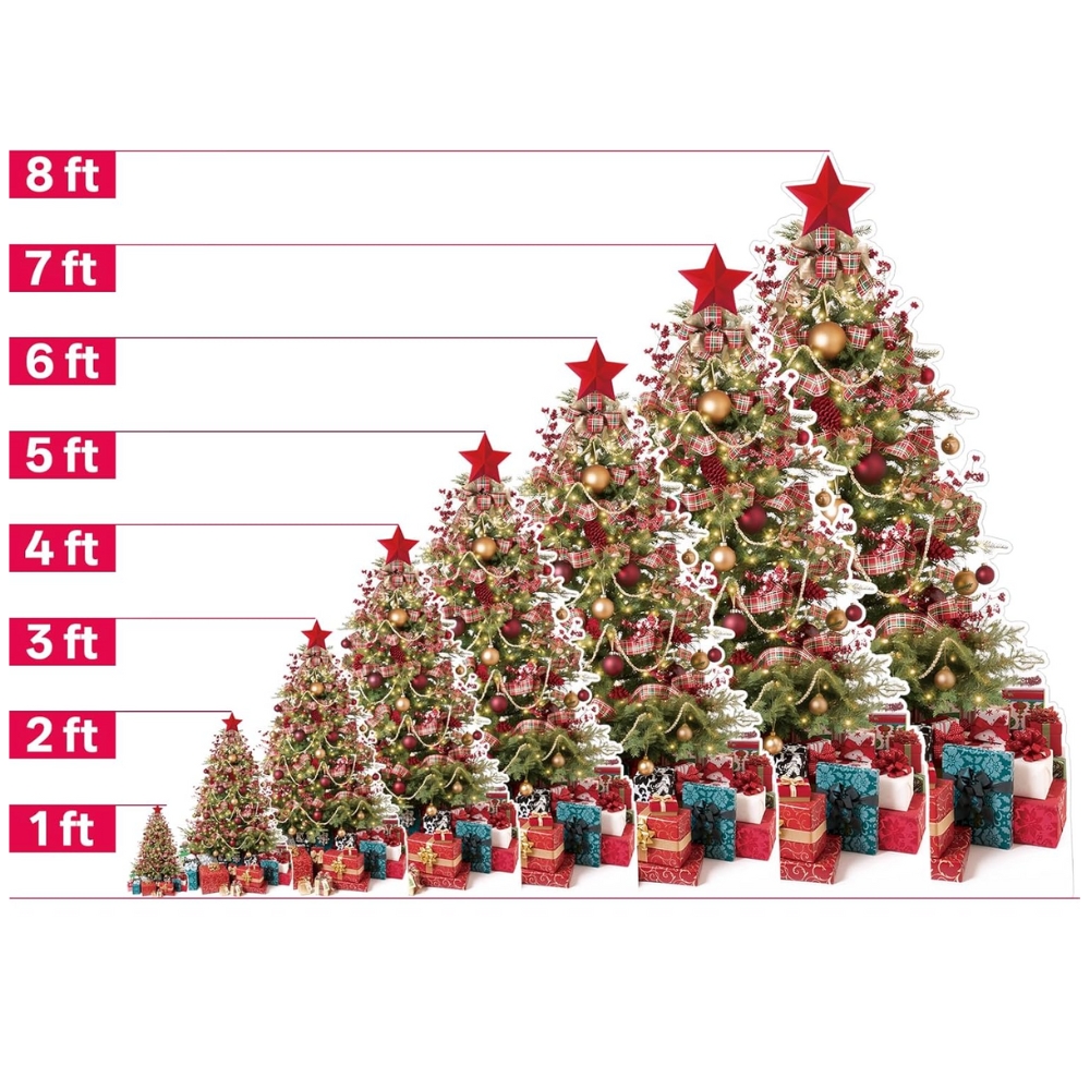 Christmas Tree Life-Size Cardboard Cutouts