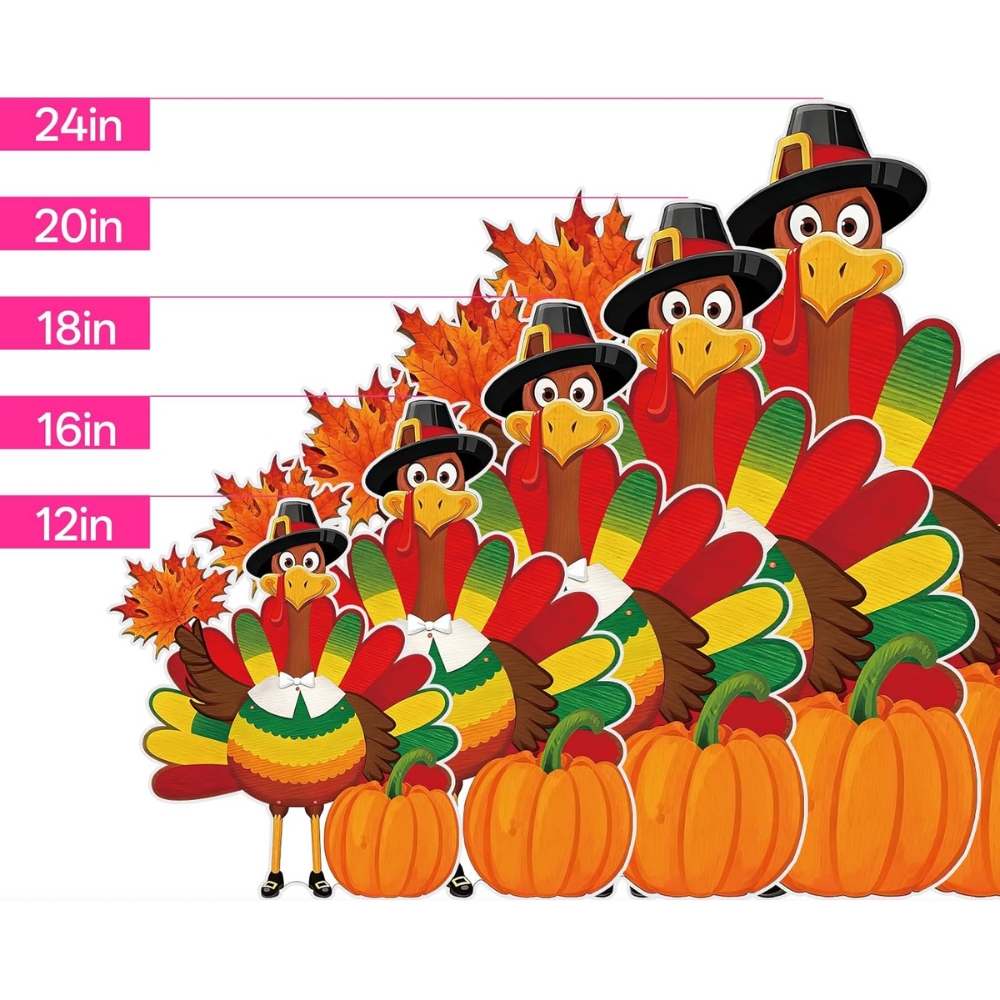 Thanksgiving Turkey Yard Signs