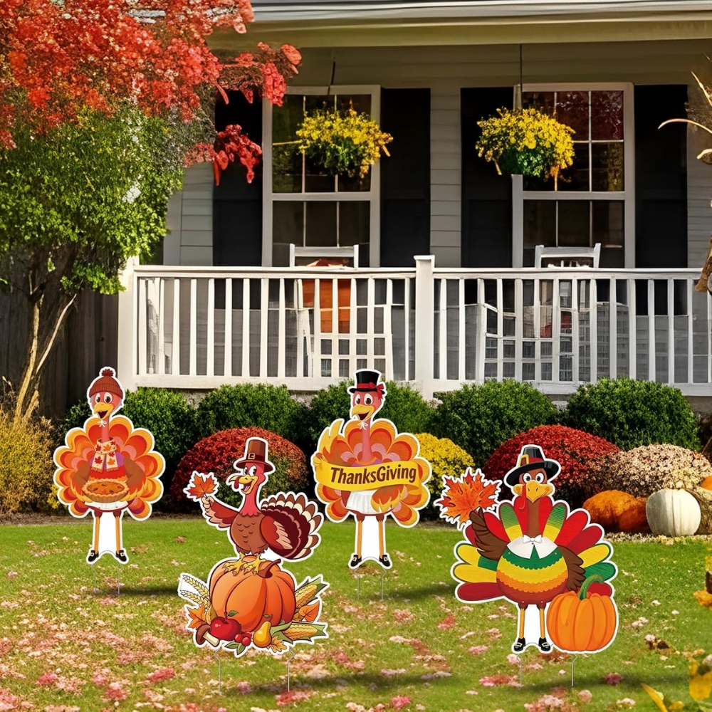 Thanksgiving Turkey Yard Signs