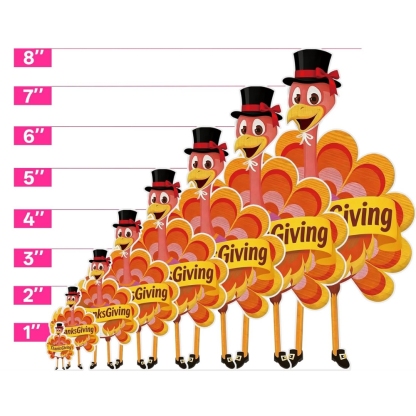 Thanksgiving Turkey Cardboard Cutouts