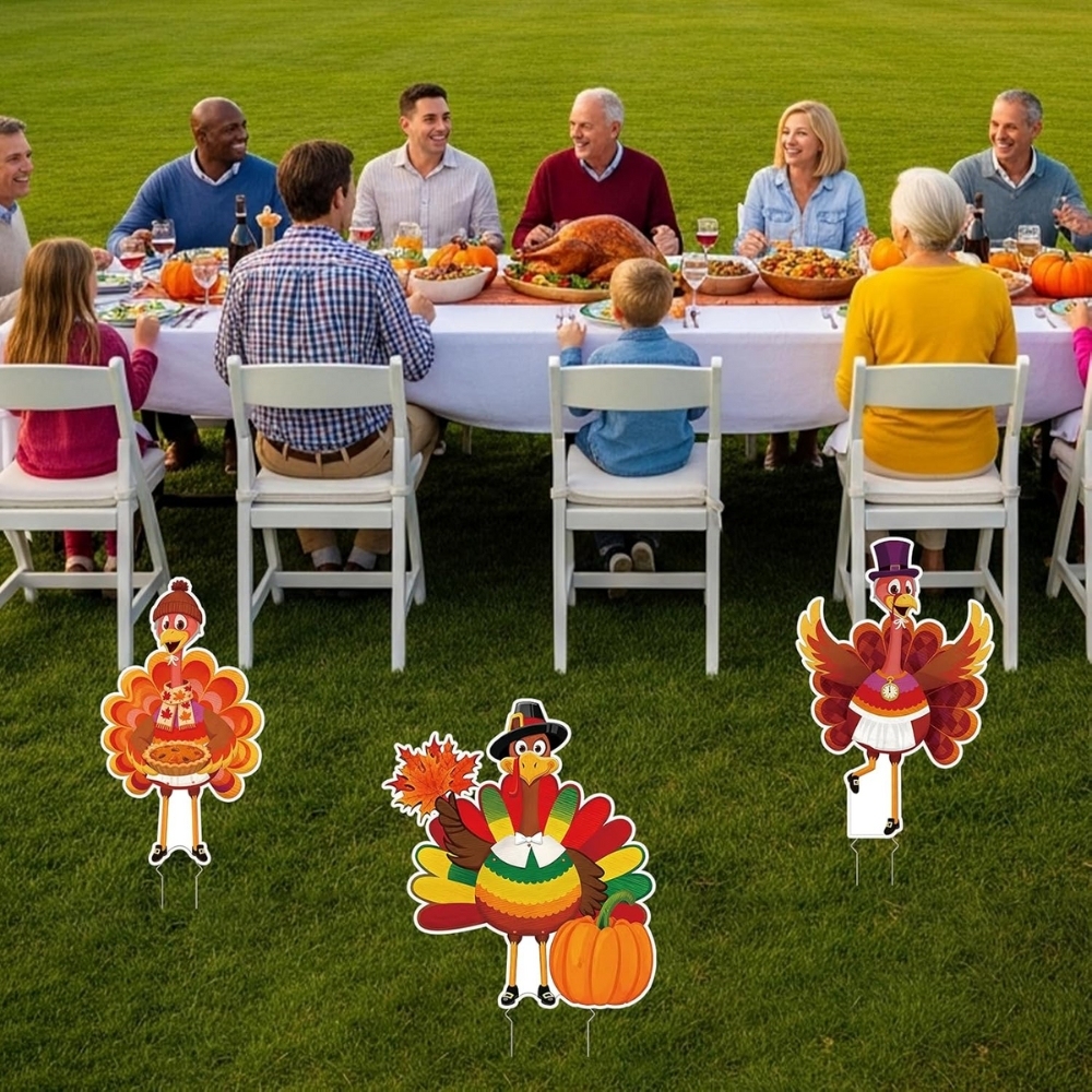 Thanksgiving Turkey Yard Signs