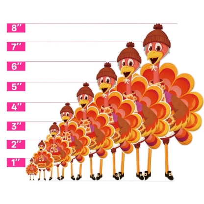 Thanksgiving Turkey Cardboard Cutouts